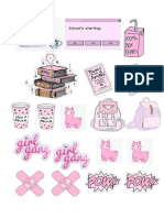 pink stickers