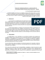 Plan Estratégico de Comunicación de La Asociación de Organizaciones de Productores Ecológicos de Bolivia - AOPEB