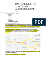 MANUAL DE SERVICIO PARA TRIDUO PASCUAL - DOMINGO DE RAMOS Y JUEVES SANTO