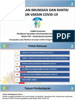 Pelaksanaan Imunisasi Dan Rantai Dingin Vaksin COVID-19 - Update 3 November 2020