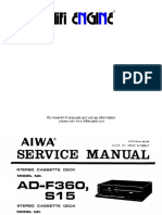 Aiwa Ad-F360 s15 r460 r30 Service PDF
