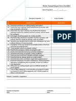 Hoist Inspection Checklist Audit