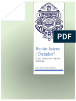 Benito Juárez Dictador TAREA PARA EL DERECHO PARLAMENTARIO