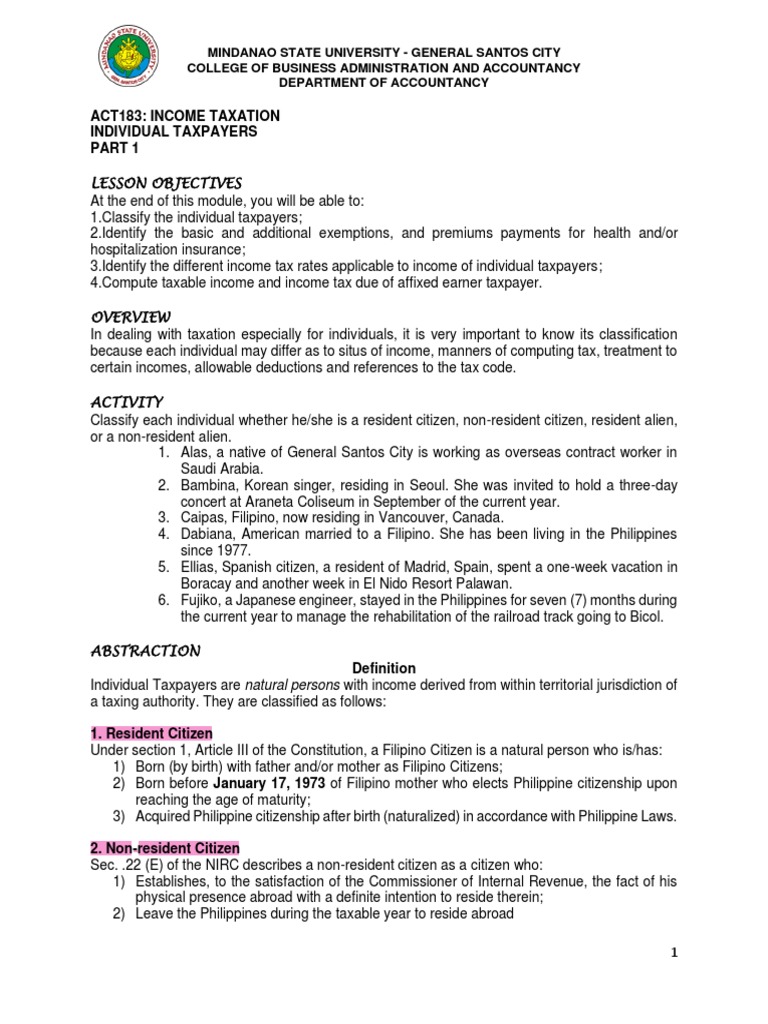 Module 2 Part 1 Pdf Capital Gains Tax Taxes