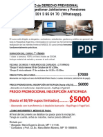 CURSO-DERECHO-PREVISIONAL OCTUBRE Infogral Objetivos Modalidad Inscripcion PDF