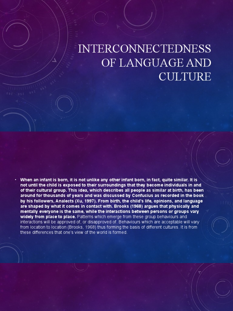 Interconnectedness of Language and Culture | PDF | Science & Mathematics