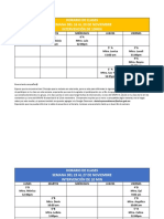 Horario de Clases