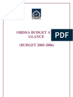 Orissa Budget at A Glance (BUDGET 2005-2006)