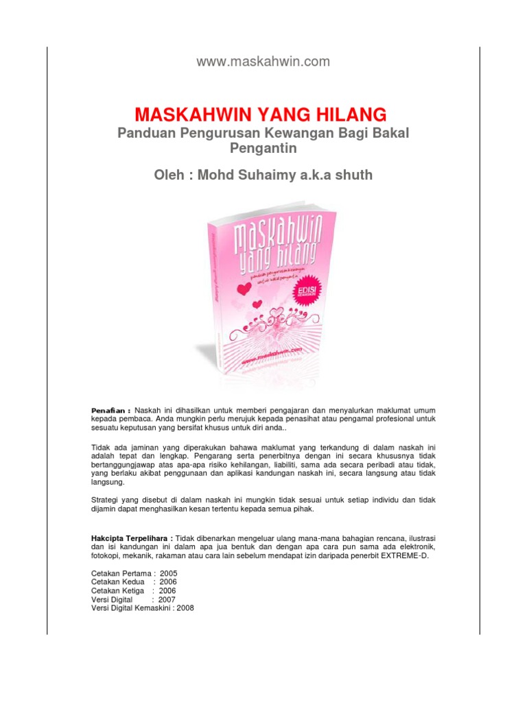 Maskahwin Pdf