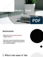 Robotics Quiz 6