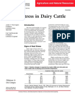 Heat Stress in Dairy Cattle: Agriculture and Natural Resources