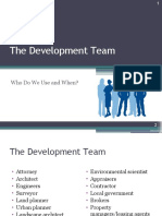 The Development Team: Who Do We Use and When?