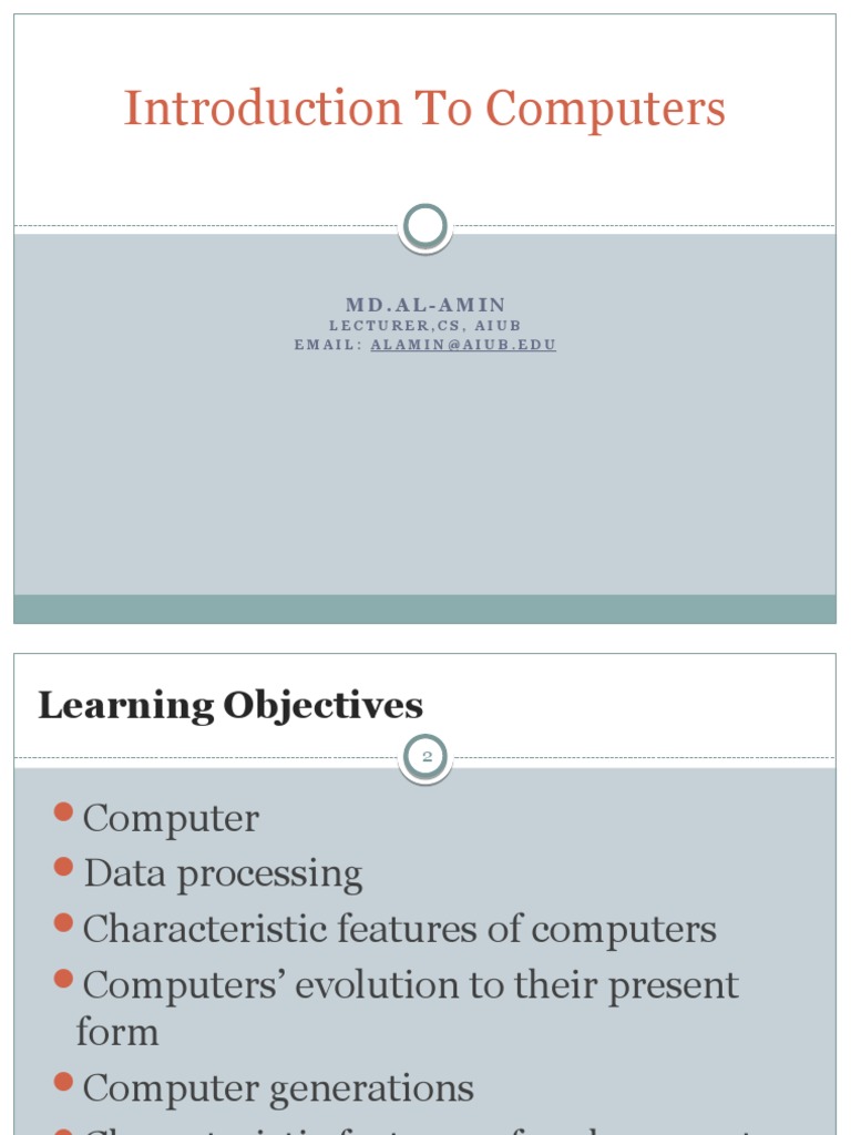 Intro to Computers for Students | PDF | Office Equipment | Computer ...