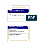 History of Education in Malaysia: Four Stages of Development