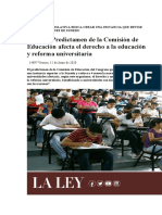 Propuesta Legislativa Busca Crear Una Instancia Que Revise Las Resoluciones de Sunedu