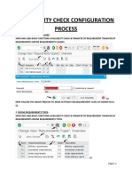 Availability Check Configuration Process: Page - 1