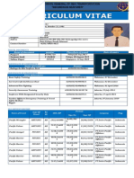 Curriculum Vitae: Name of Document Number Place, Date of Issued Date of Expire