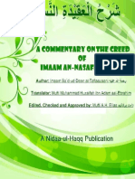 Sharh Al Aqeedah An Nasafiyyah A Commentary On The Creed of Imaam An Nasafi