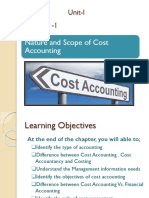 1 - 1 - Nature and Scope of Cost Accounting