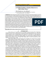 Determinants of Mobile Banking Adoption Behavior in Sub-Urban Areas