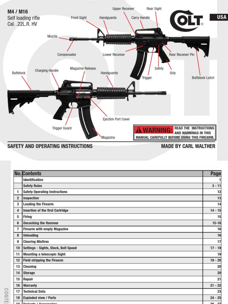 Carabine 22LR Colt M4 OPS - Carabine 22 LR