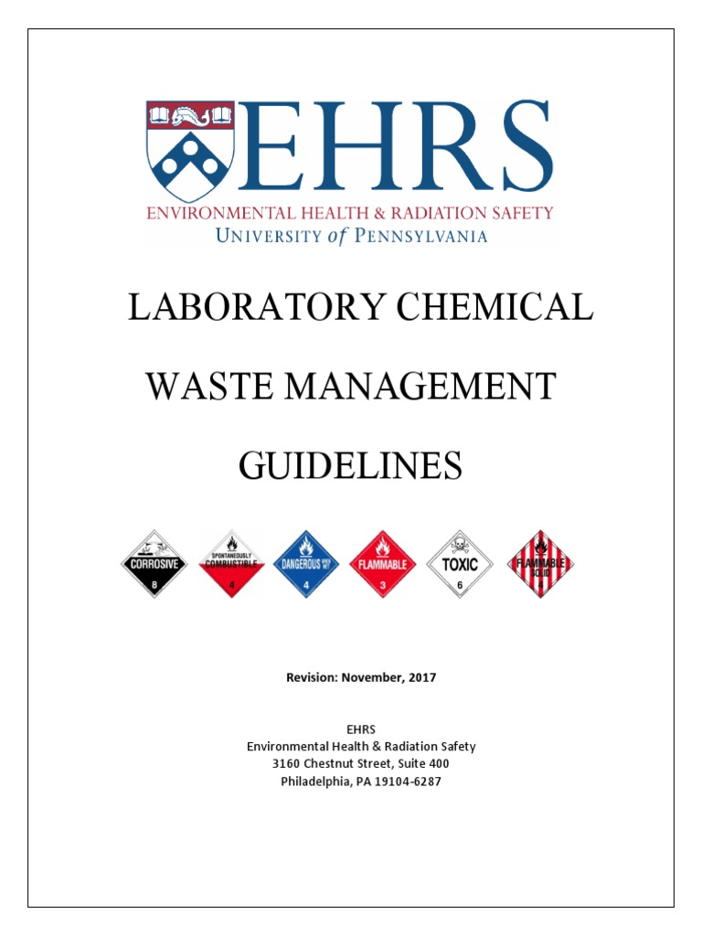 Laboratory Chemical Waste Management Guidelines PDF Hazardous Waste