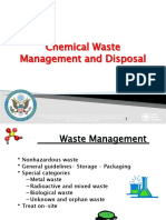 Chemical Waste Management and Disposal