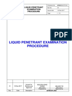 Liquid Penetrant Examination Procedure