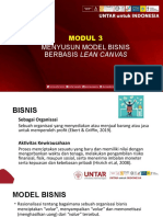 Modul 3 Menyusun Model Bisnis Berbasis Lean Canvas