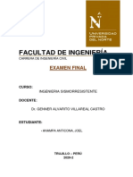 Examen Final Ingenieria SismoRresistente Joe Anampa Anticona