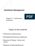 Investment Management: Chapter 5 - Performance Evaluation