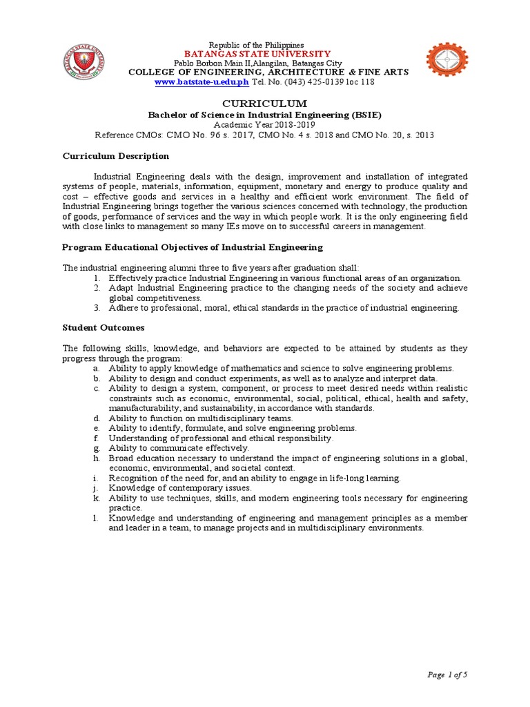 INDUSTRIAL ENGINEERING CURRICULUM PDF visual data 8