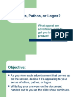 Analyze Advertisements' Ethos, Pathos or Logos Appeals