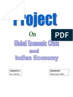 Global Economic Crisis and Indian Economy