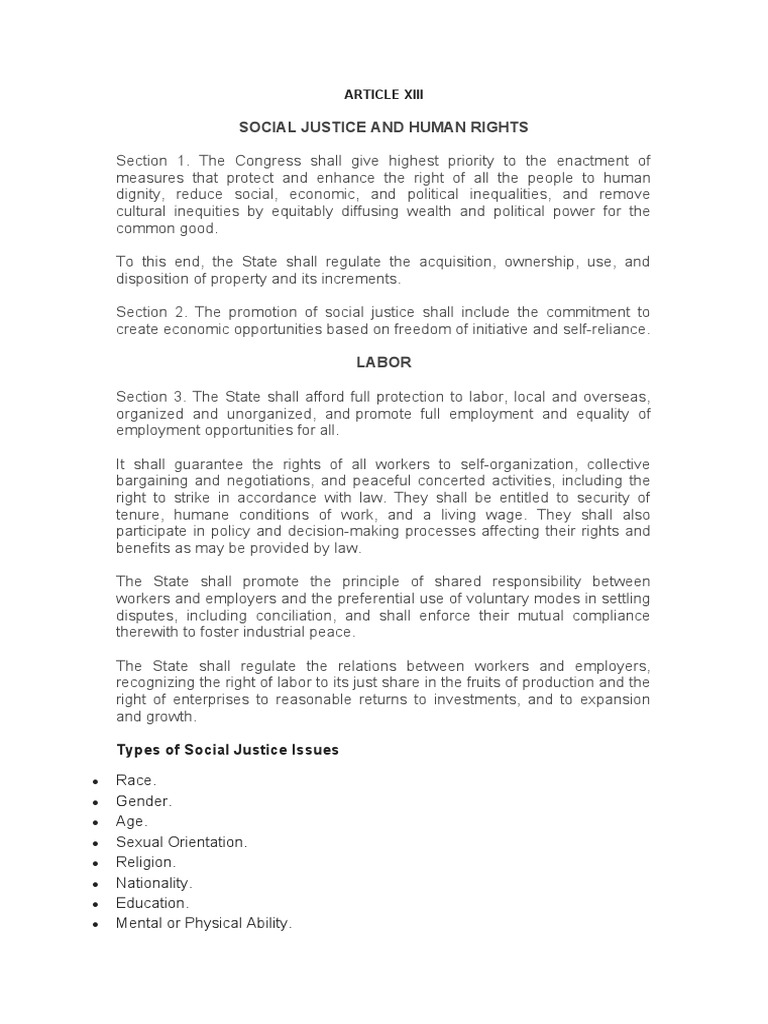 Article Xiii Law | PDF | Politics | Social Science