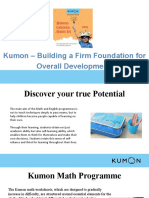 Kumon - Building A Firm Foundation For Overall Development