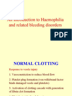 An Introduction To Haemophilia and Related Bleeding Disorders