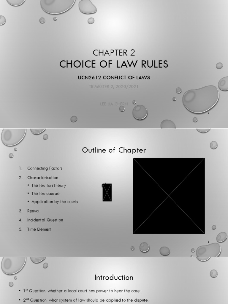 Choice of Law Rules PDF Choice Of Law Social Institutions