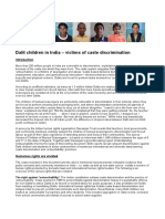 Dalit Children in India - Victims of Caste Discrimination PDF