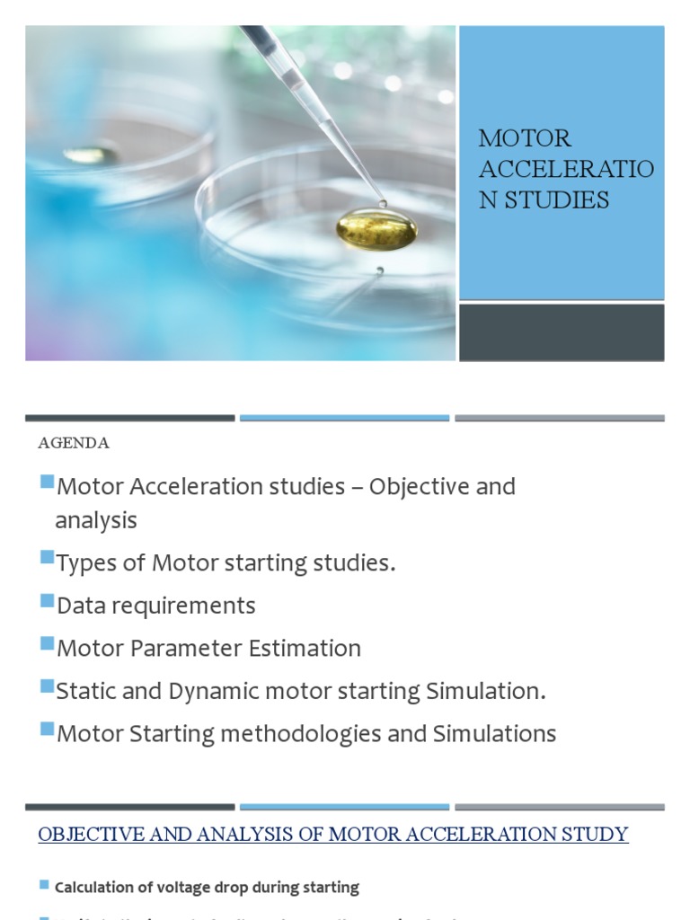 Motor Acceleration Study Overview | PDF