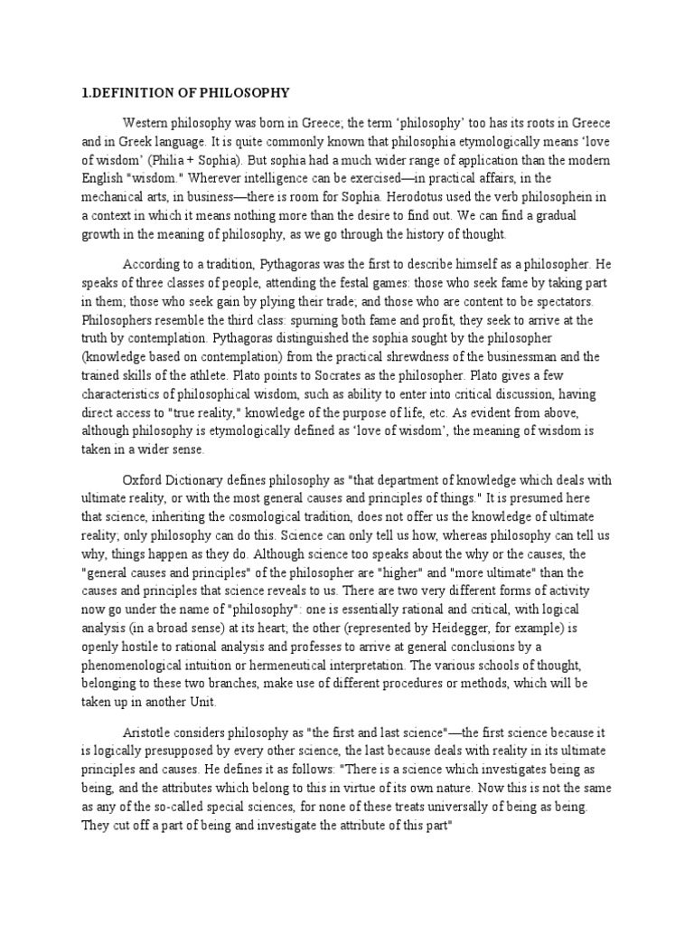 Rpe Unit 1 & 2 Notes | PDF | Metaphysics | Reason