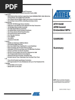 At91Sam ARM-based Embedded MPU: Features