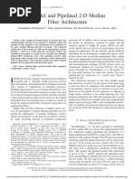 Parallel and Pipelined 2-D Median Filter Architecture