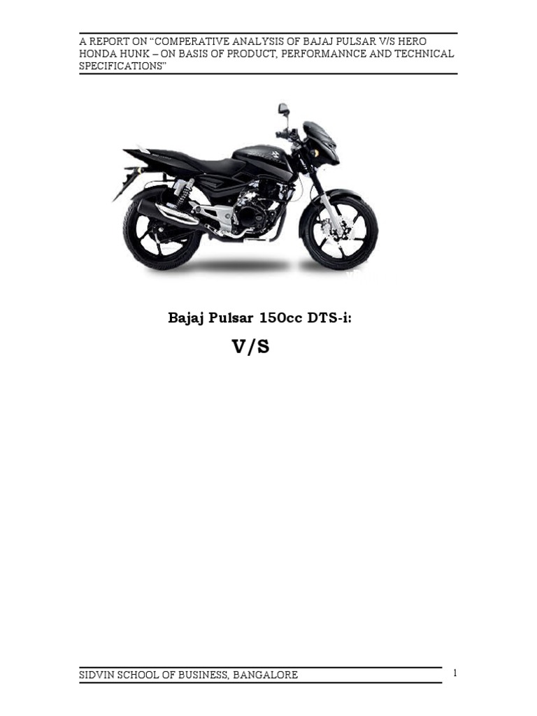 Bajaj Pulsar 150cc DTS i PDF Motorcycle Vehicles