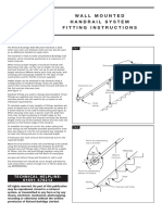 Wall Mounted Handrail System Fitting Instructions: Technical Helpline: 0 1 6 9 1 6 7 8 2 1 2