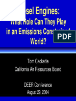 Diesel Engines:: What Role Can They Play in An Emissions Constrained World?