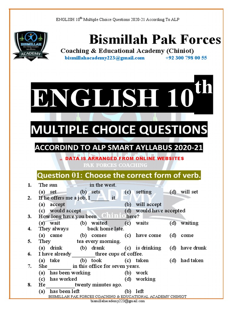 9th class English Objective Notes - Zahid Notes  English grammar book,  Grammar book, English past papers