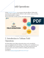 Tableau Field Operations 28