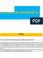 Criterii de Diagnostic