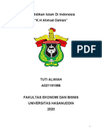 Tuti Alwiah_A021191086_Pendidikan Islam Di Indonesia_K.H. Ahmad Dahlan